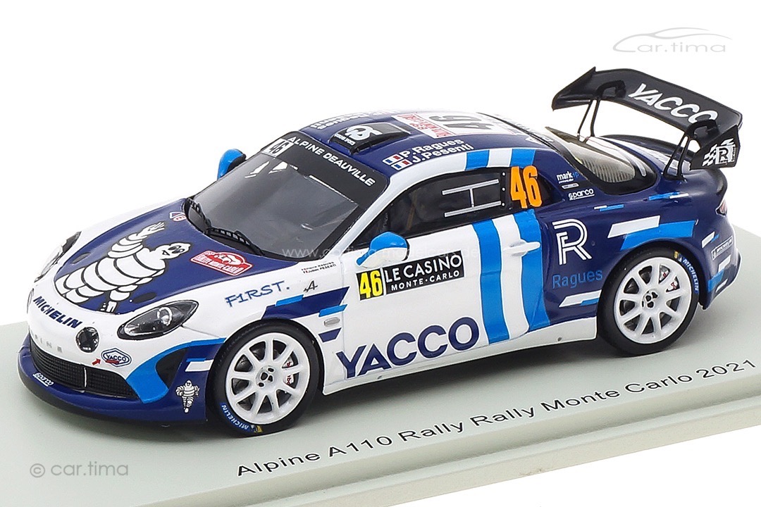 Alpine A110 Rally RGT Rallye Monte Carlo 2021 Ragues/Pesenti Spark 1:43 S6580