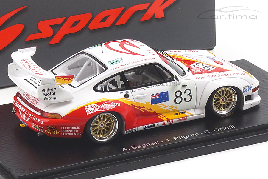 Porsche 911 GT2 24h Le Mans 1996 Ortelli/Pilgrim/Bagnall Spark 1:43 S5528