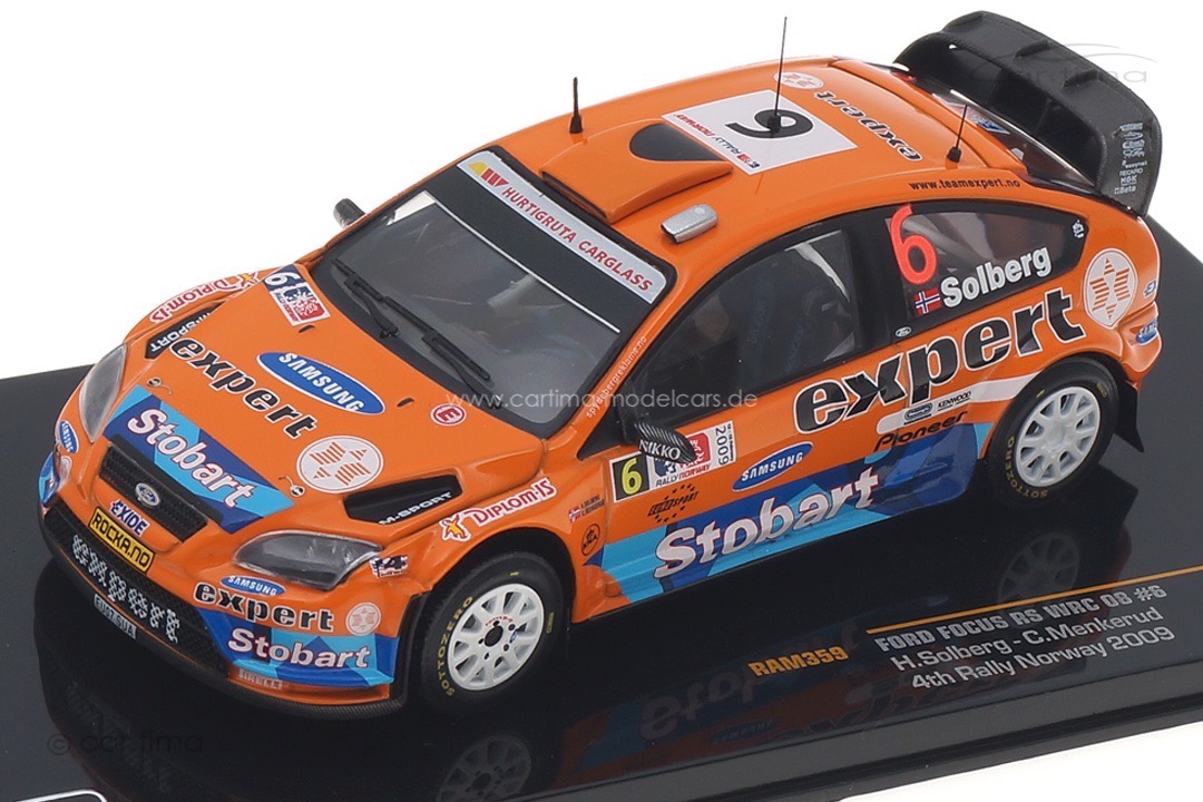 Ford Focus RS WRC 08 Rallye Norway 2009 Solberg/Menkerud IXO 1:43 RAM359