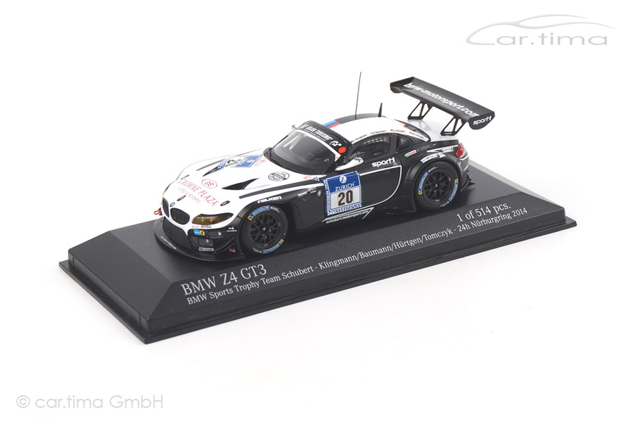 BMW Z4 GT3 24h Nürburgring 2014 Klingmann/Baumann Minichamps 1:43 437142030