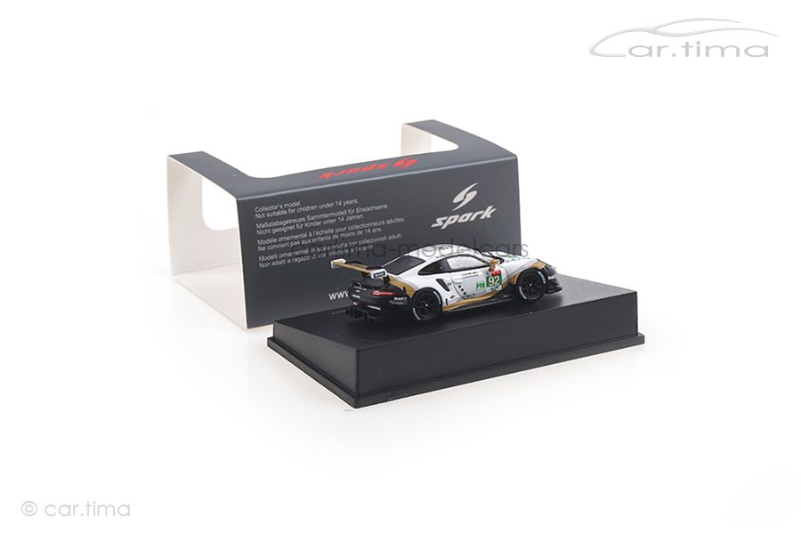 Porsche 911 RSR 24h Le Mans 2019 Christensen/Estre/Vanthoor Spark 1:87 87S151