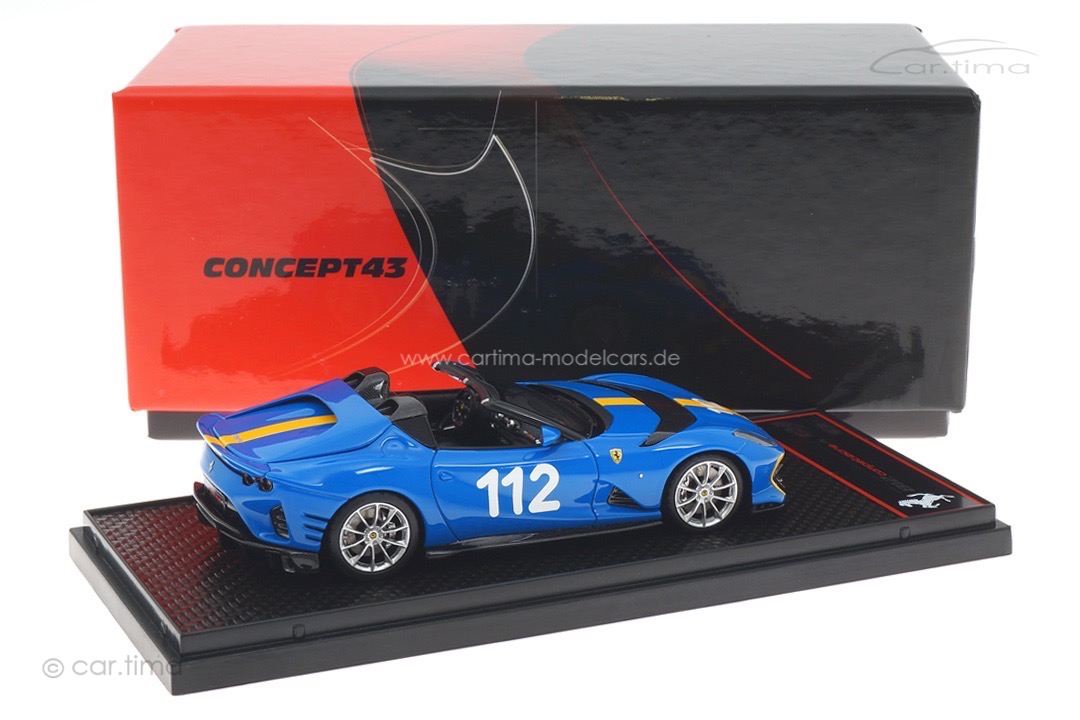 Ferrari 812 Competizione A French Racing Blue BBR 1:43 BBRC263Q