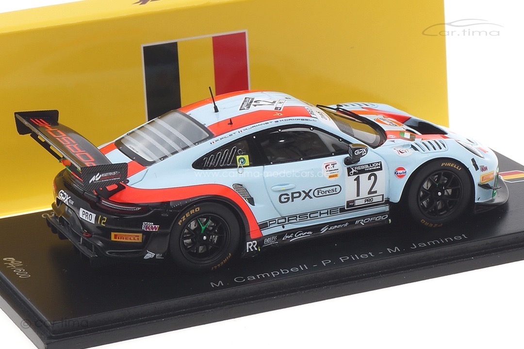 Porsche 911 GT3 R 24h Spa 2020 Campbell/Jaminet/Pilet Spark 1:43 SB373