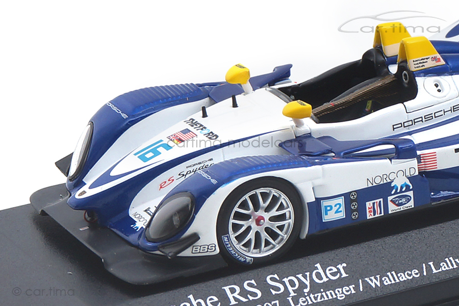 Porsche RS Spyder ALMS Utah GP 2007 Lamy/Wallace Minichamps 1:43 400076616