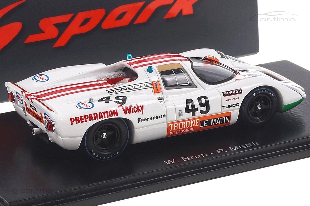 Porsche 907 24h Le Mans 1971 Brun/Mattli Spark 1:43 S9773