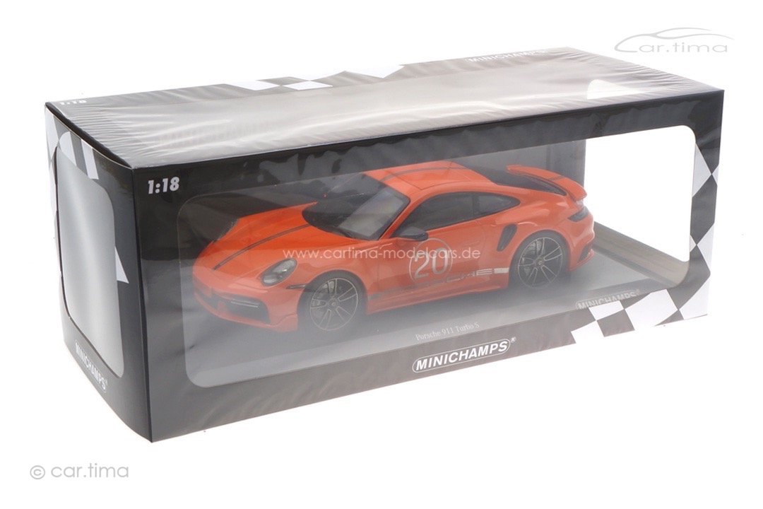 Porsche 911 (992) Turbo S Sport Design China Edition Gulforange Minichamps 1:18 155069171