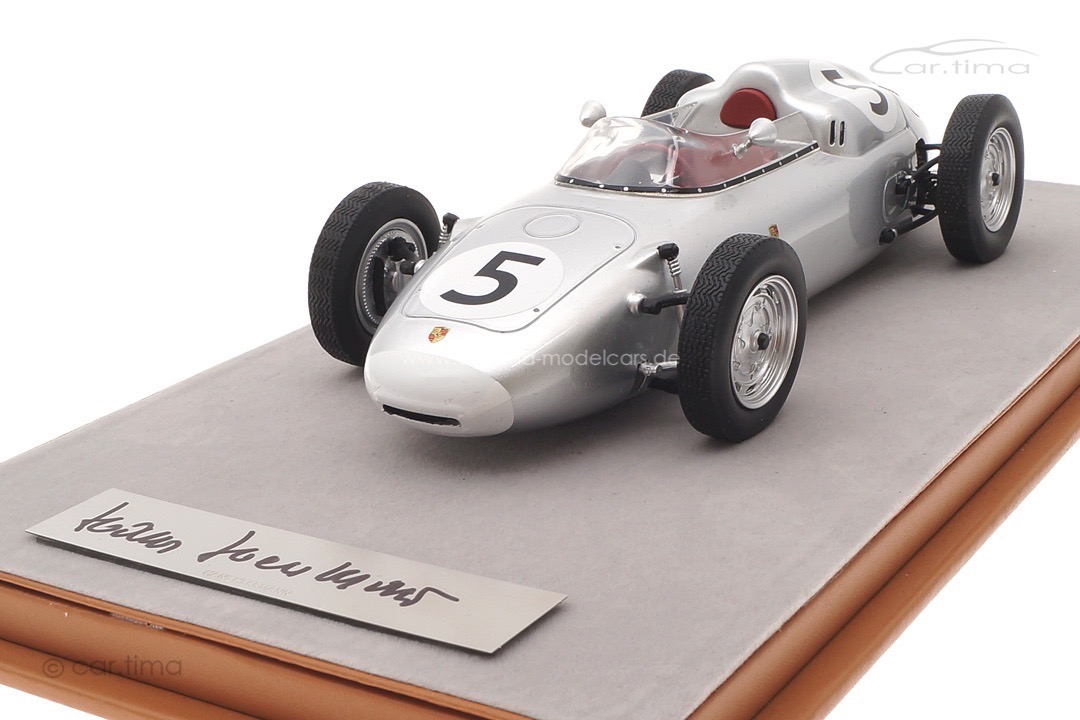 Porsche 718 F2 1960 Solitude GP Originalsignatur Hans Herrmann Tecnomodel 1:18