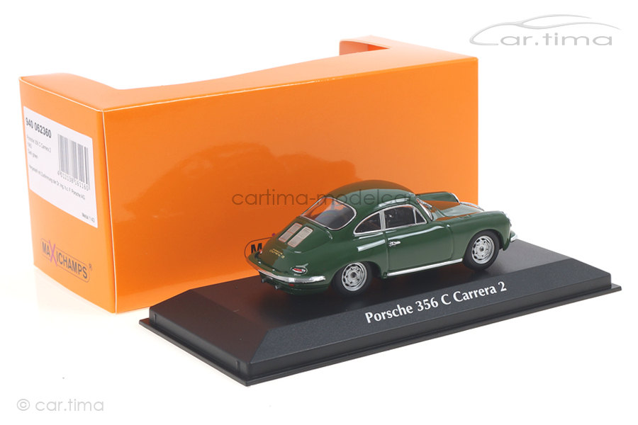 Porsche 356 C Carrera 2 1963 dunkelgrün Maxichamps 1:43 940062360