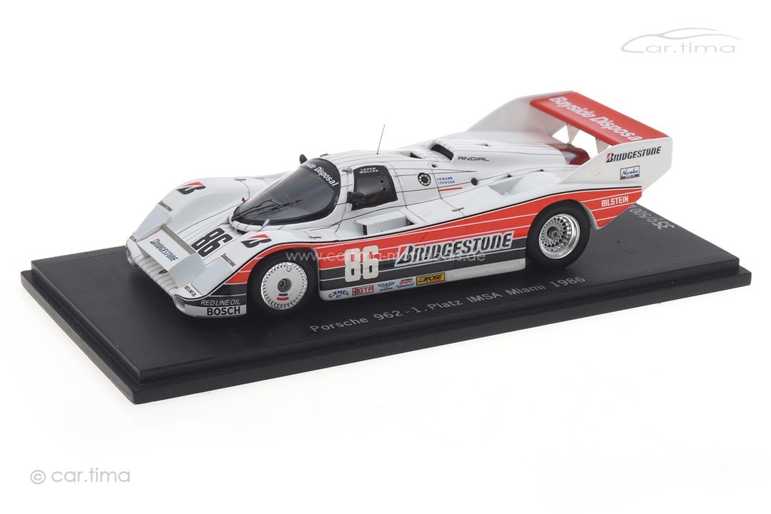 Porsche 962 Winner IMSA Miami 1986 Barilla/Wollek Spark car.tima EXCLUSIVE 1:43 CA-WOL-13