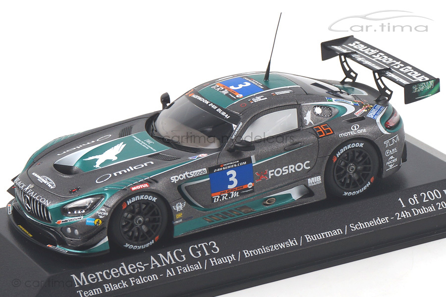 Mercedes-Benz AMG GT3 24h Dubai 2016 Buurmann/Haupt/Al-Faisal Minichamps 1:43 437163003