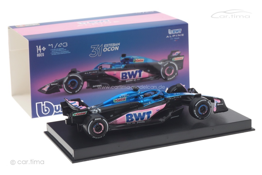 BWT Alpine A523 GP 2023 Esteban Ocon Bburago 1:43 18-38073OCON