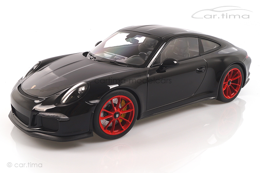 Porsche 911 (991) R schwarz/Rad rot Minichamps 1:12 125066322