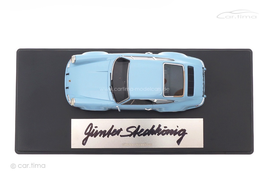 Porsche 911 S/T Gulfblau Originalsignatur Günter Steckkönig car.tima 1:43 CAR04324003-SIG