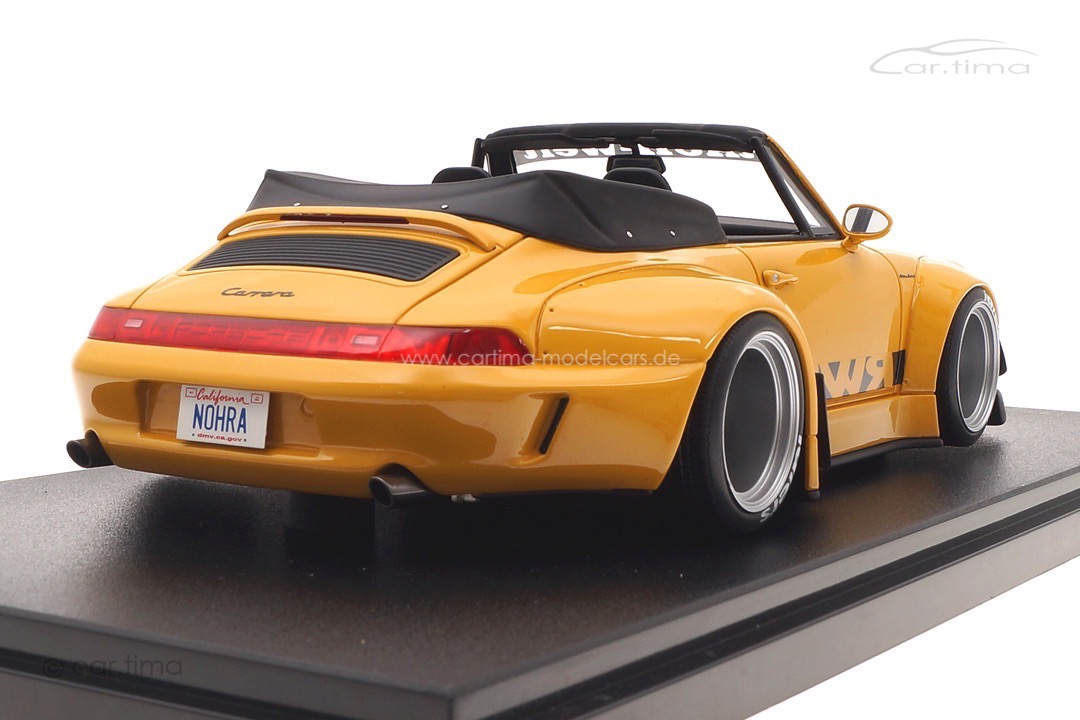 RWB Bodykit Nohra auf Basis Porsche 911 (993) gelb GT Spirit 1:18 GT450