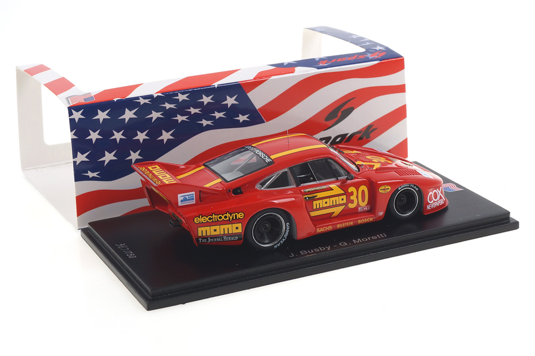 Porsche 935 J 500 Miles Mid-Ohio 1980 Busby/Moretti Spark 1:43 US100