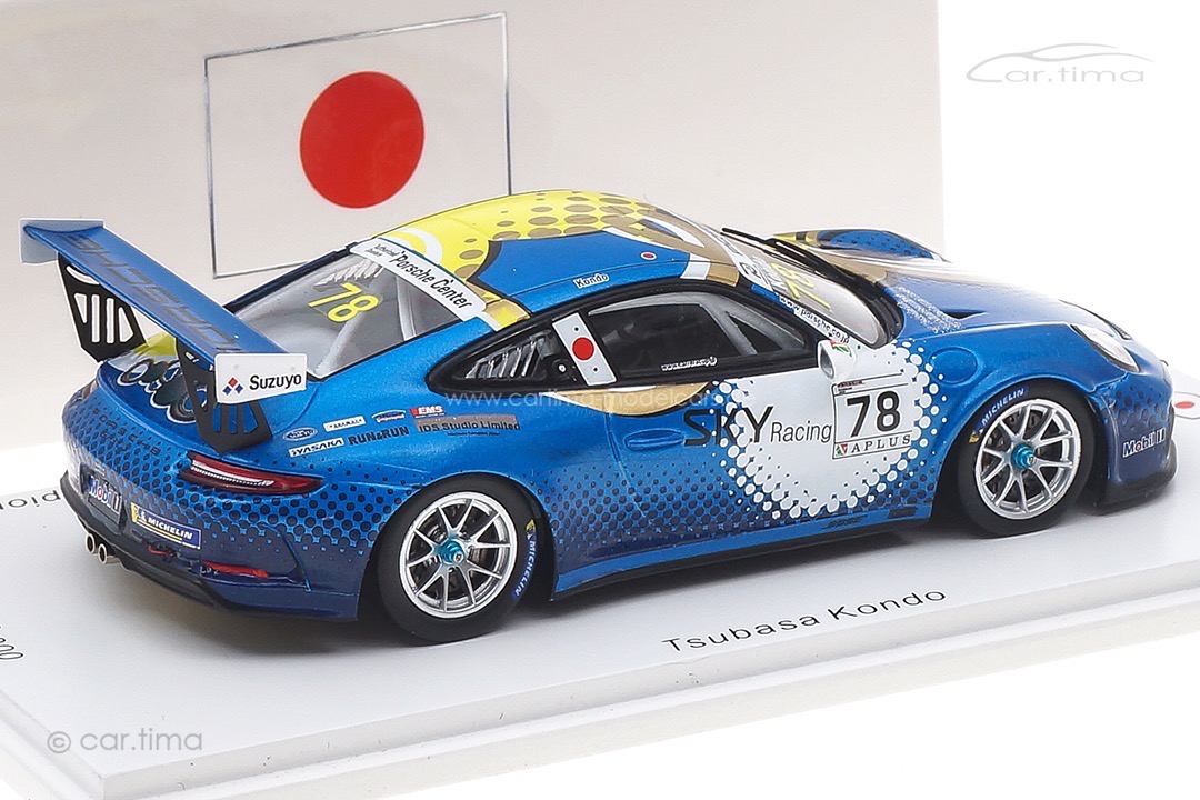 Porsche 911 (991) GT3 Cup Champion Carrera Cup Japan 2018 Kondo Spark 1:43 SJ066