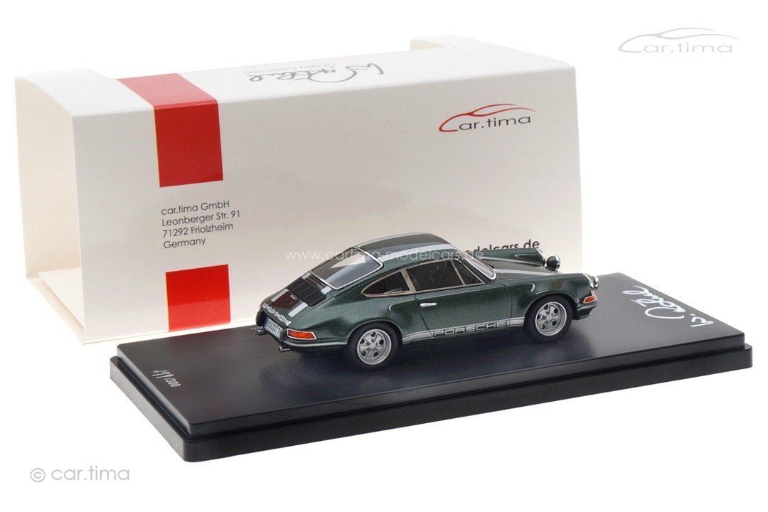 Porsche 911 ST Oakgrün Walter Röhrl Charity Collection Originalsignatur Walter Röhrl car.tima 1:43