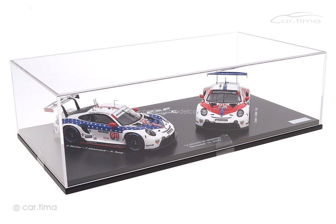 Set Porsche 911 RSR 12h Sebring 2020 #911 / #912 Spark 1:43 WAP0200120P0FW