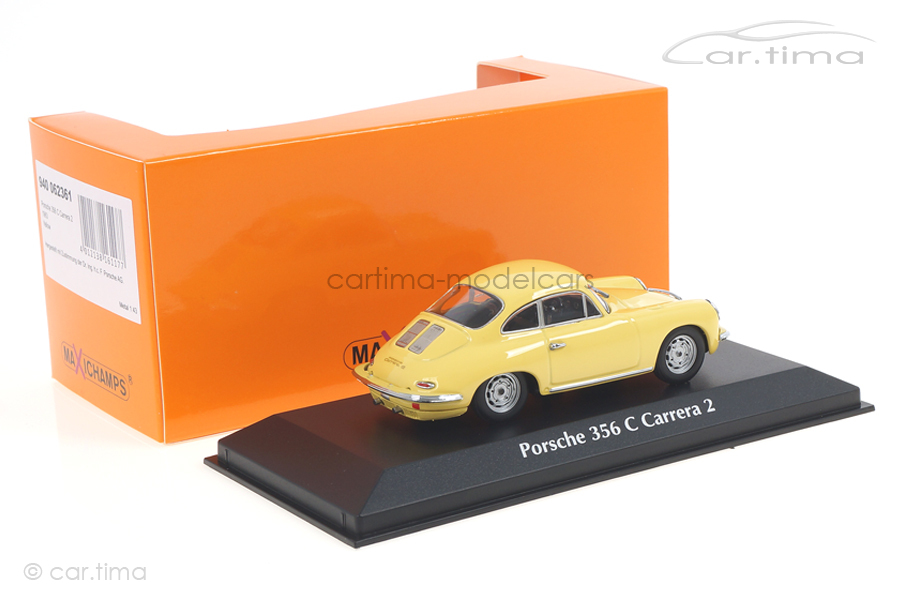 Porsche 356 C Carrera 2 1963 gelb Maxichamps 1:43 940062361