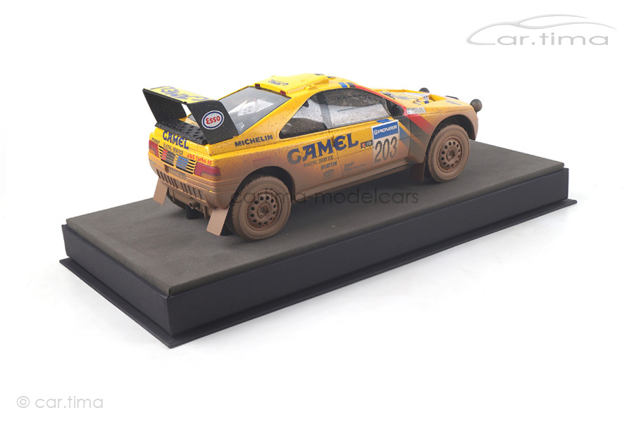 Peugeot 405 GT T-16 Winner Paris Dakar 1990 Dirty Version Top Marques 1:18 TMPD-03AD