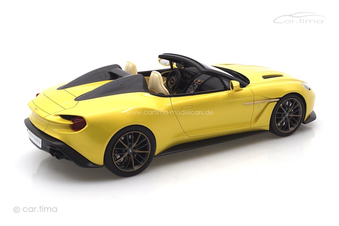 Aston Martin Vanquish Zagato Speedster Cosmopolitan Yellow TopSpeed 1:18 TS0230