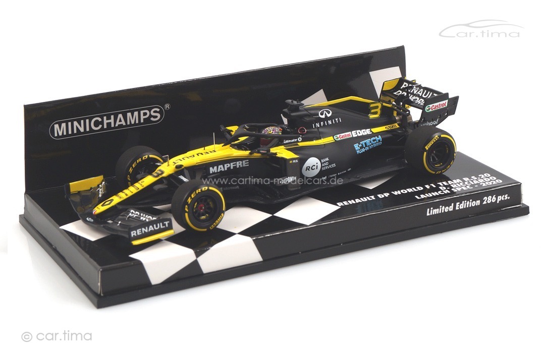 Renault R.S.20 F1 Launch Spec 2020 Daniel Ricciardo Minichamps 1:43 417200003