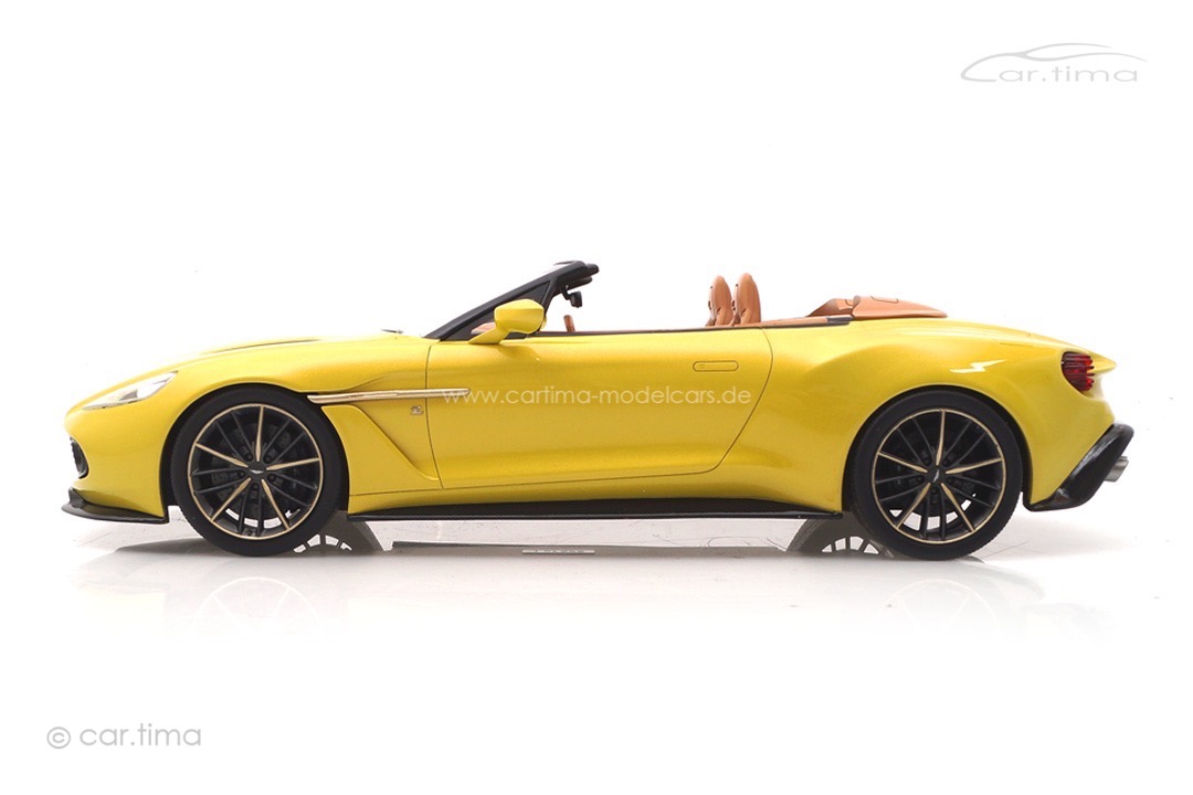 Aston Martin Vanquish Zagato Volante Cosmopolitan Yellow TopSpeed 1:18 TS0215