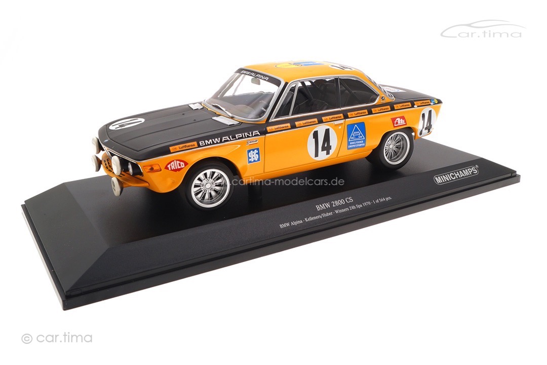 BMW 2800 CS Winner 24h Spa 1970 Huber/Kelleners Minichamps 1:18 155702714