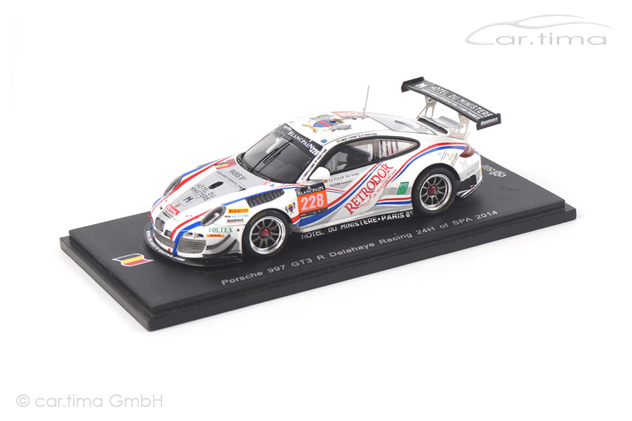 Porsche 911 (997 II) GT3 R 24h Spa 2014 Bordet/Lemeret/Al Azhari Spark 1:43 SB084