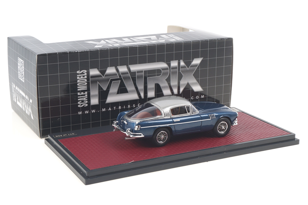 Aston Martin DB2/4 Vignale HRH King Baudouin blau/silber Matrix 1:43 MX50108-141