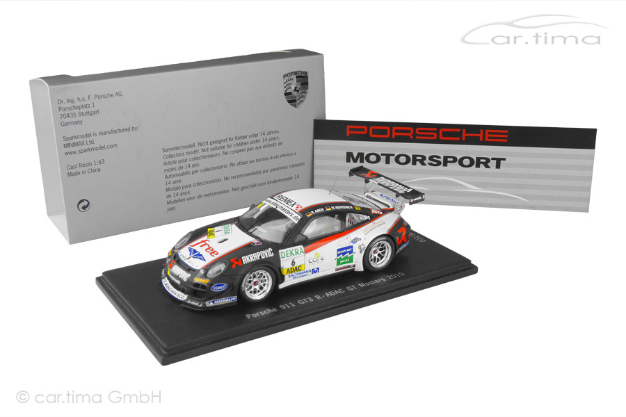 Porsche 911 (997 II) GT3 R ADAC GT Masters 2010 Asch/Kentenich Spark 1:43 SAM148