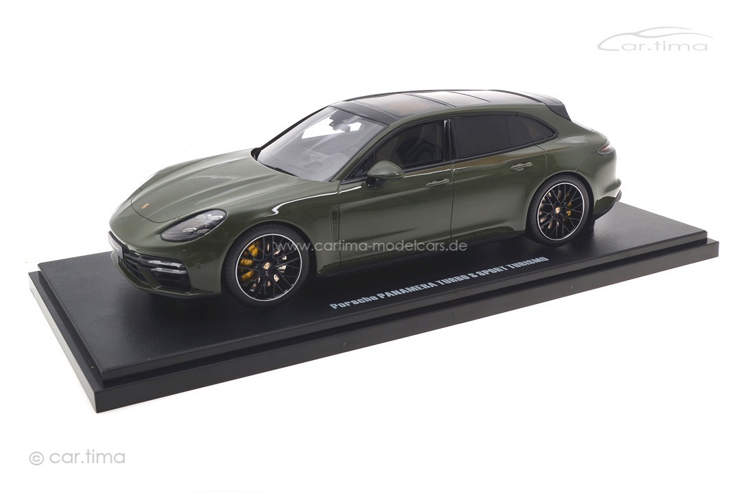 Porsche Panamera Turbo S Sport Turismo 2021 Nato Olive GT Spirit 1:18 GT447