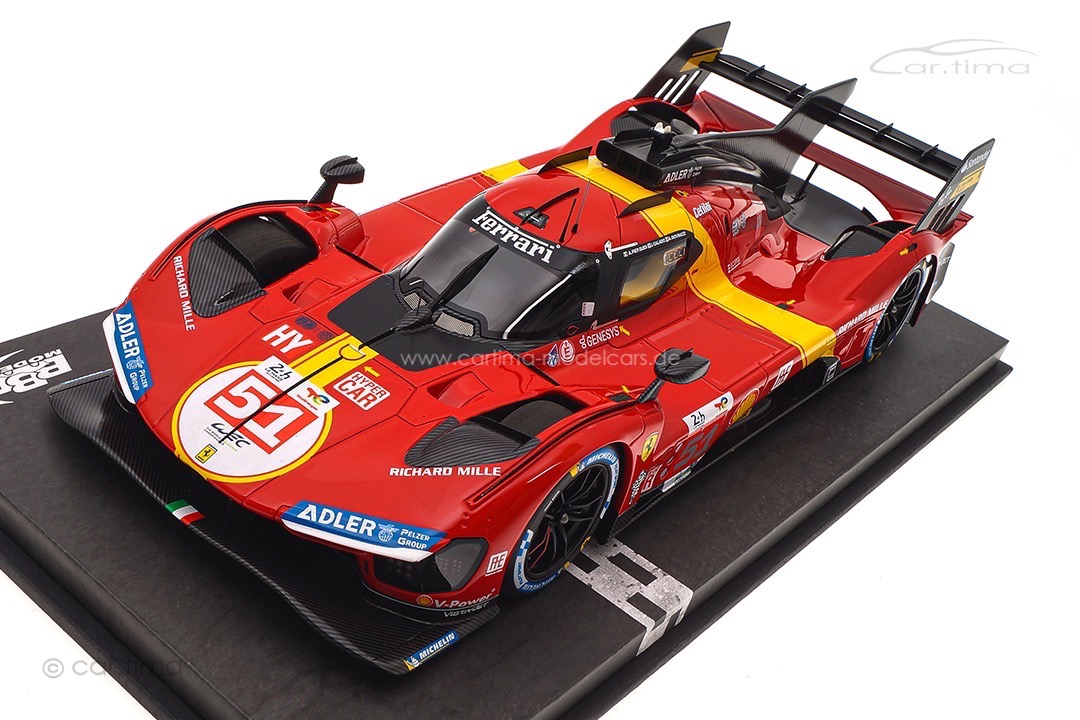 Ferrari 499P Winner 24h Le Mans 2023 Guidi/Calado/Giovinazzi BBR 1:18 P18239