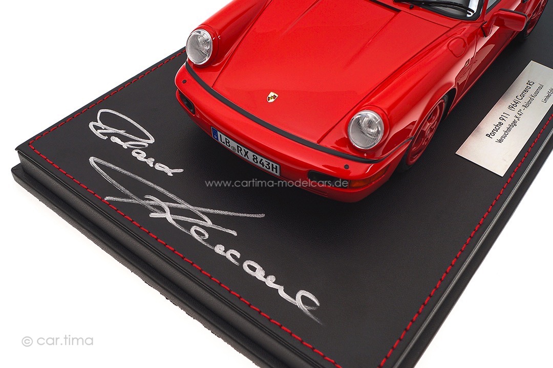 Porsche 911 (964) Carrera RS Prototyp "K47" Originalsignatur Roland Kussmaul car.tima 1:18