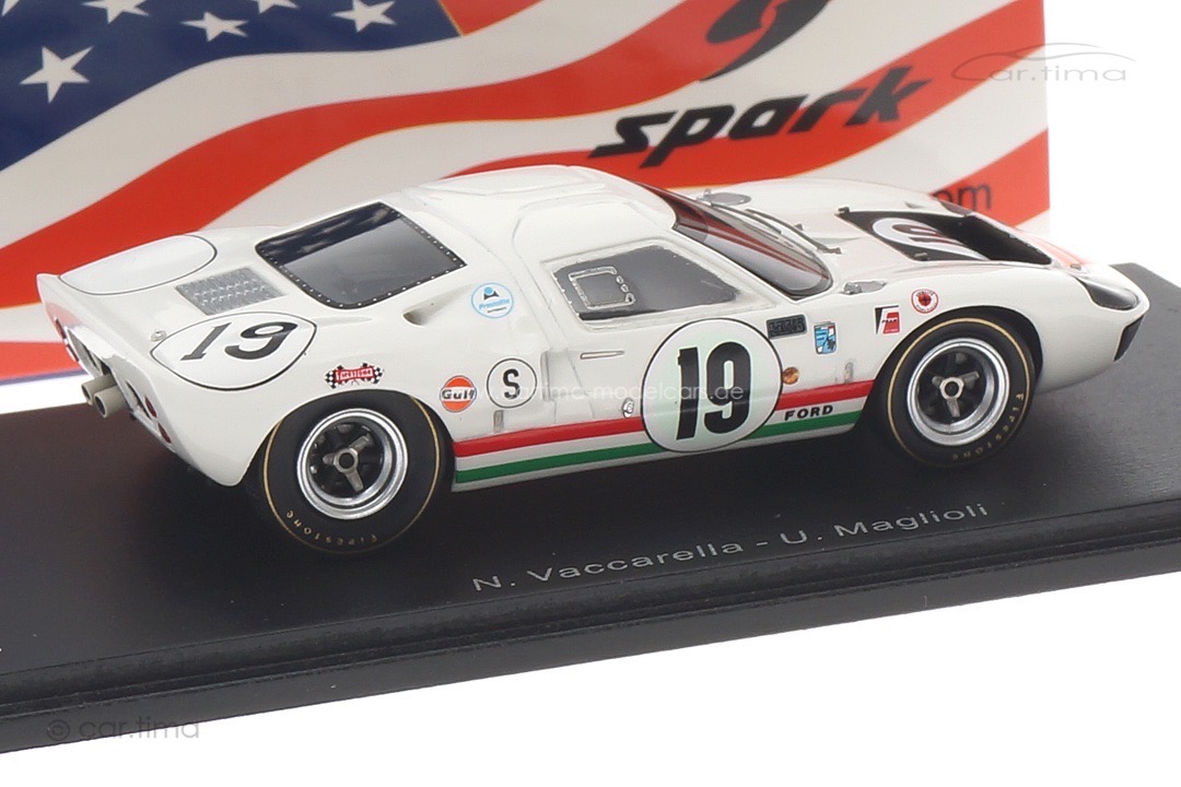 Ford GT40 12h Sebring 1967 Vaccarella/Maglioli Spark 1:43 US252