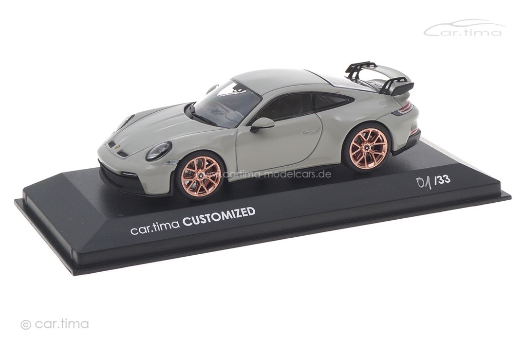 Porsche 911 (992) GT3 Kreide/Rad Cuprum Minichamps car.tima CUSTOMIZED 1:43