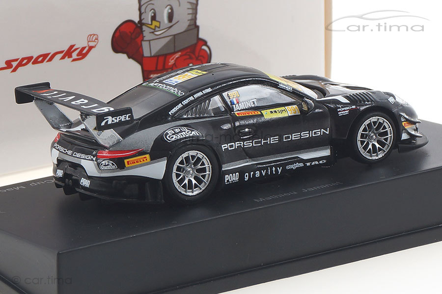 Porsche 911 GT3 R Macau 2018 Mathieu Jaminet Spark 1:64 Y159