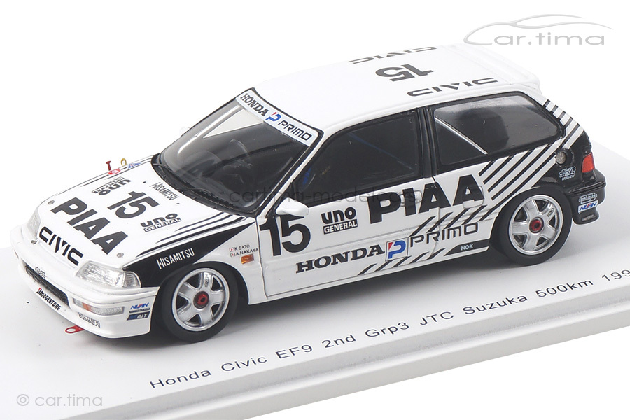 Honda Civic EF9 JTC Suzuka 500km 1990 Nakaya/Sato Spark 1:43 S5461