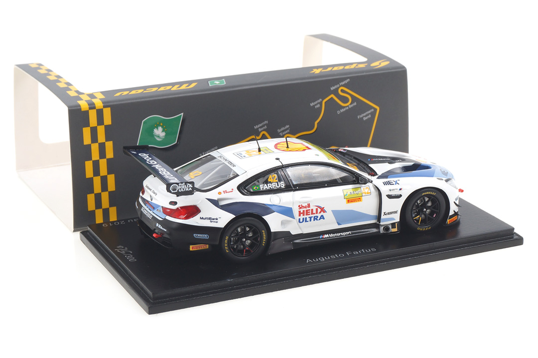 BMW M6 GT3 Macau 2019 Augusto Farfus Spark 1:43 SA212