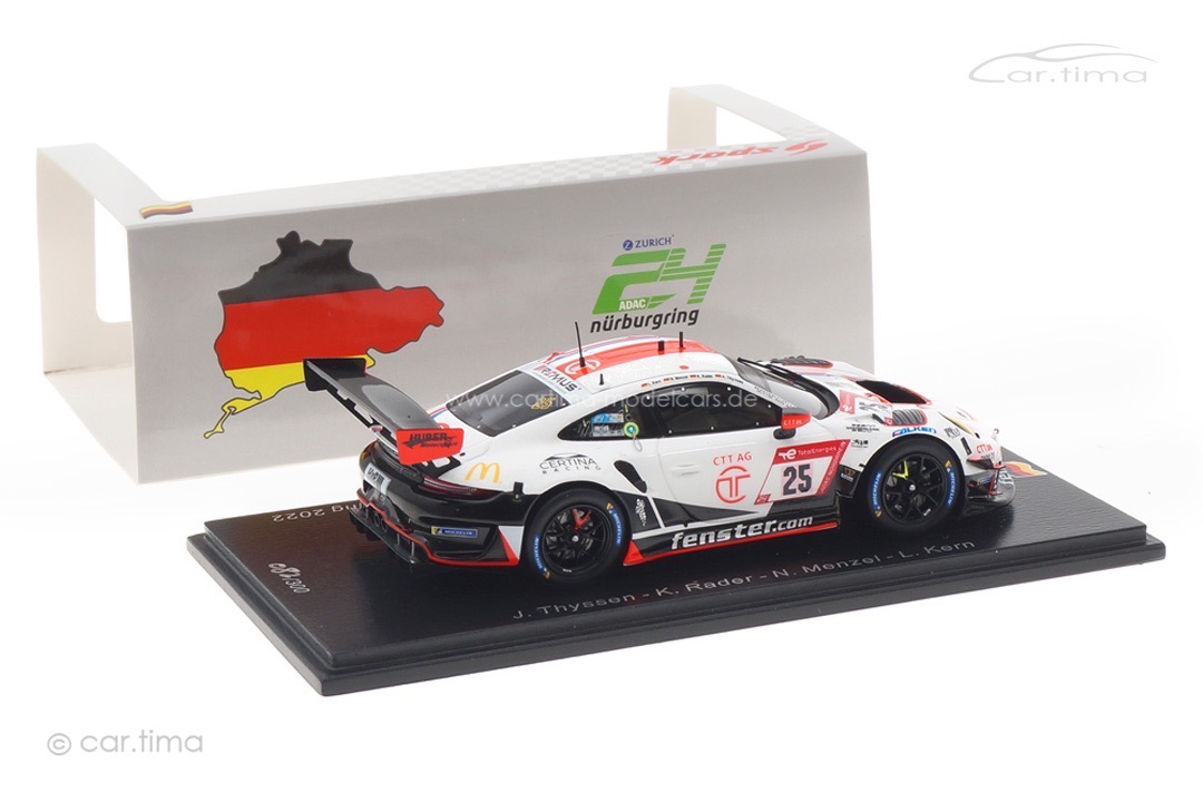 Porsche 911 GT3 R 24h Nürburgring 2022 Thyssen/Rader/Menzel/Kern Spark 1:43 SG847