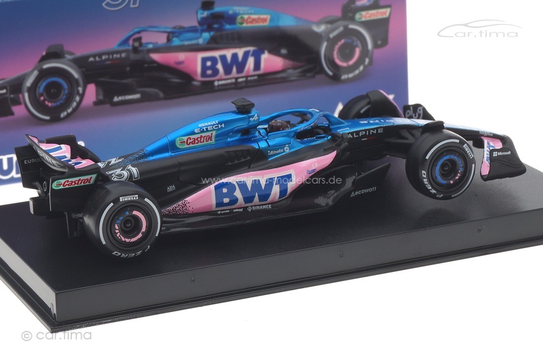 BWT Alpine A523 GP 2023 Esteban Ocon Bburago 1:43 18-38073OCON