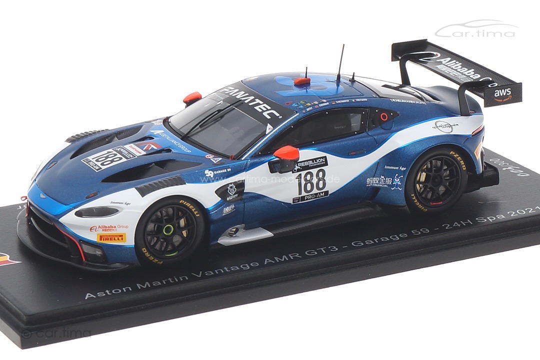 Aston Martin Vantage AMR GT3 24h Spa 2021 West/Goodwin/Eastwood/Kirchhöfer Spark 1:43 SB466