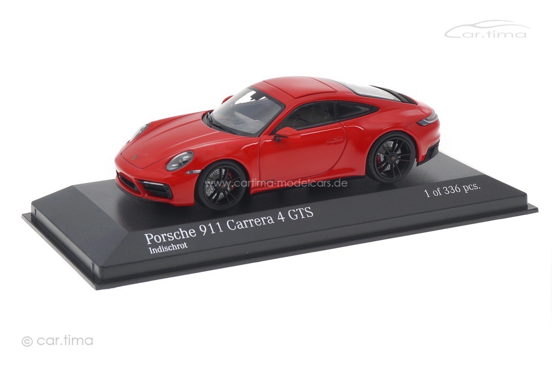 Porsche 911 (992) Carrera 4 GTS Indischrot Minichamps 1:43 410063000