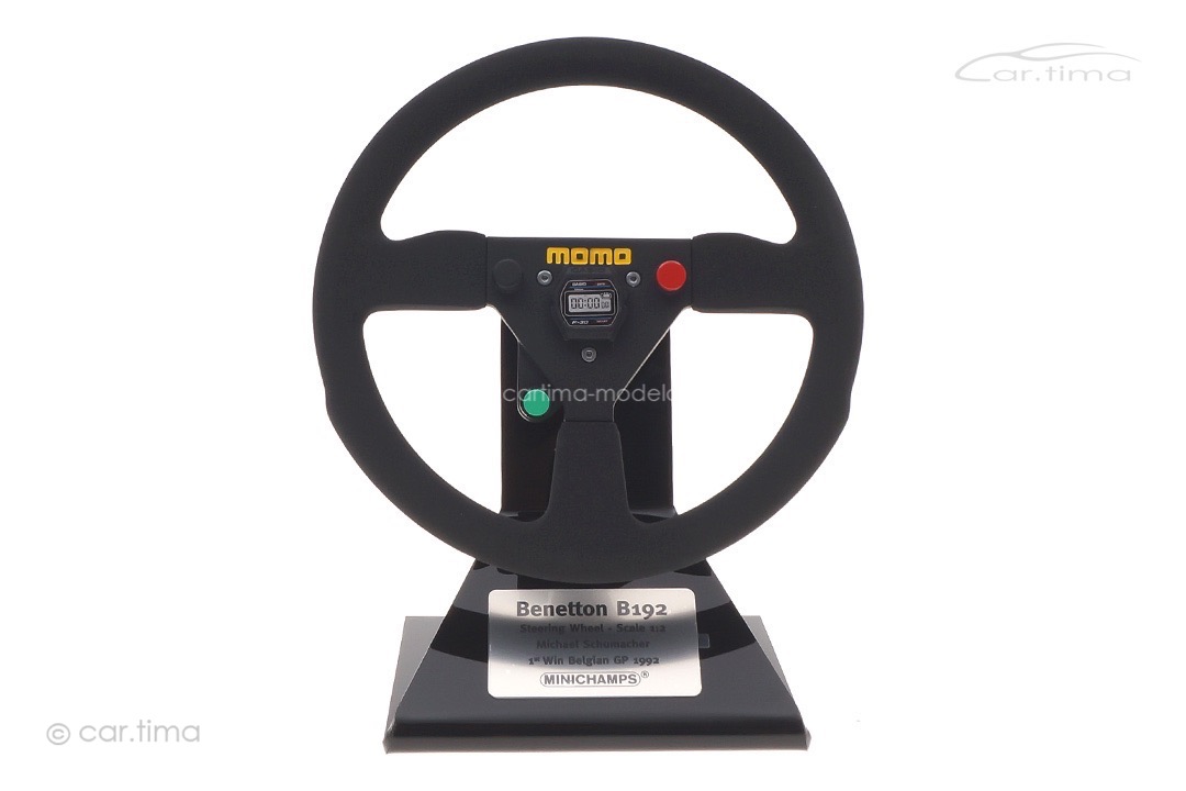 Benetton B192 1st Win GP Belgium 1992 Michael Schumacher Lenkrad/Steering Wheel Minichamps 1:2