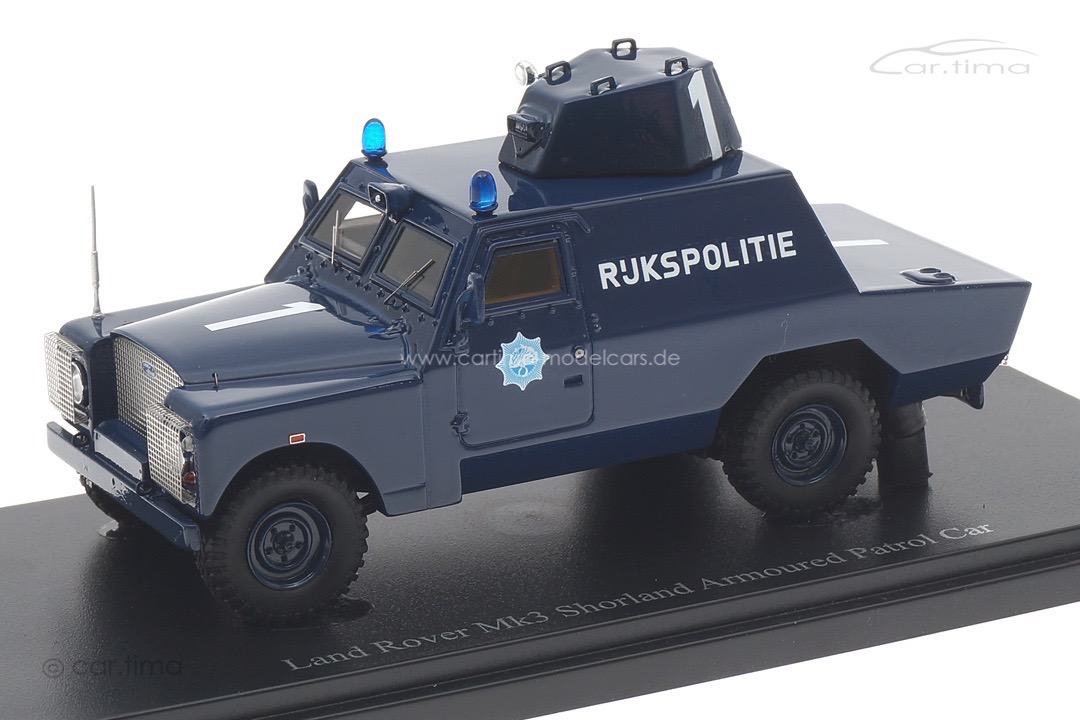 Land Rover Mk3 Shorland Armoured Patrol Car "Rijkspolitie" 1973 autocult 1:43 12018