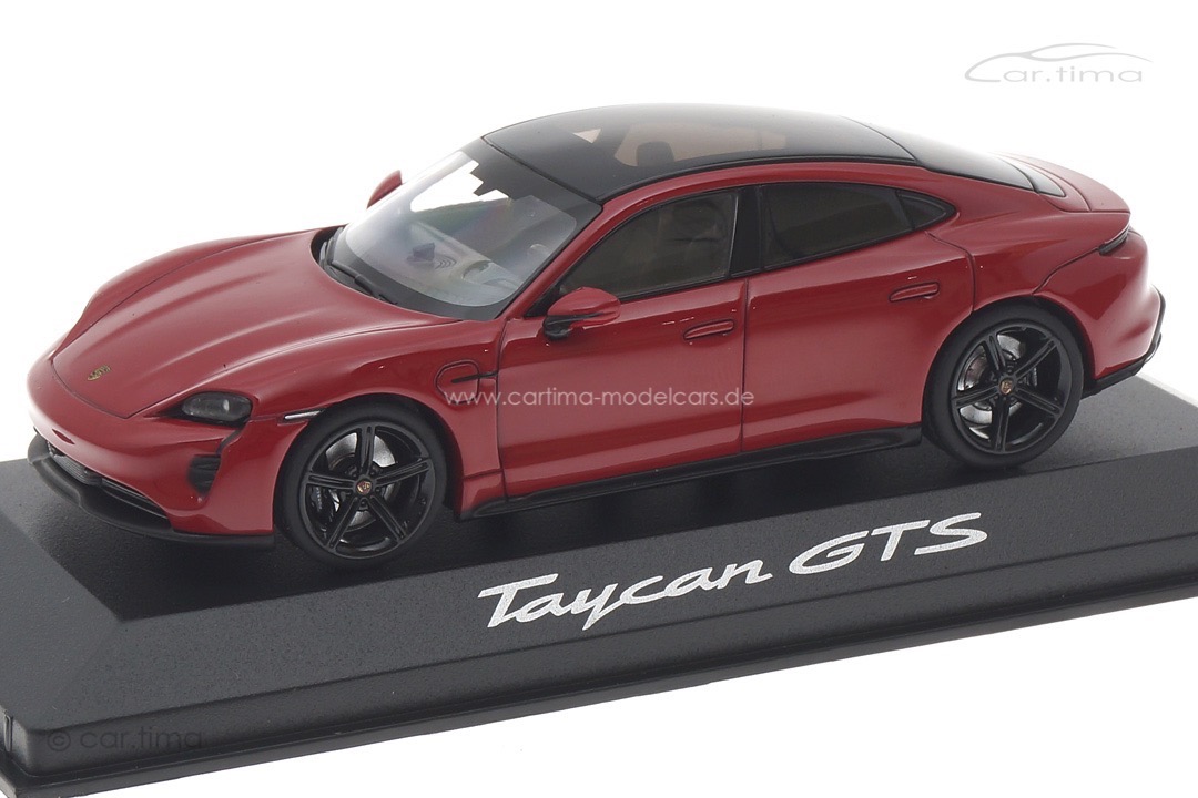 Porsche Taycan GTS 2022 Karminrot/schwarz Minichamps 1:43 WAP0200330PTAC