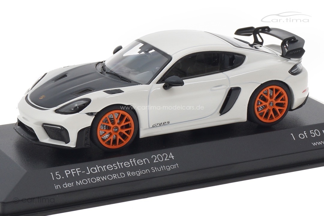 Porsche 718 Cayman GT4 RS PFF-Jahrestreffen 2024 Minichamps car.tima CUSTOMIZED 1:43