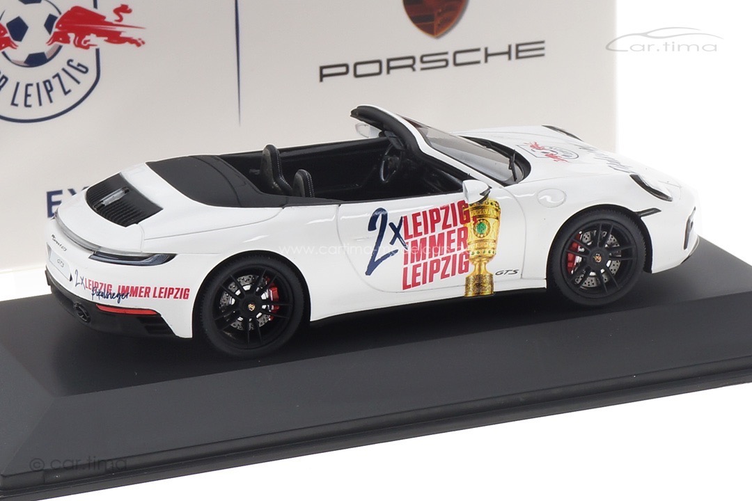 Porsche 911 (992) Carrera 4 GTS Cabrio RB Leipzig Pokalsieger 2023 Spark 1:43 WAXL2000014