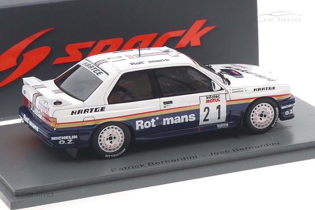 BMW E30 Tour de Corse Rallye de France 1989 Bernardini/Bernardini Spark 1:43 S8485