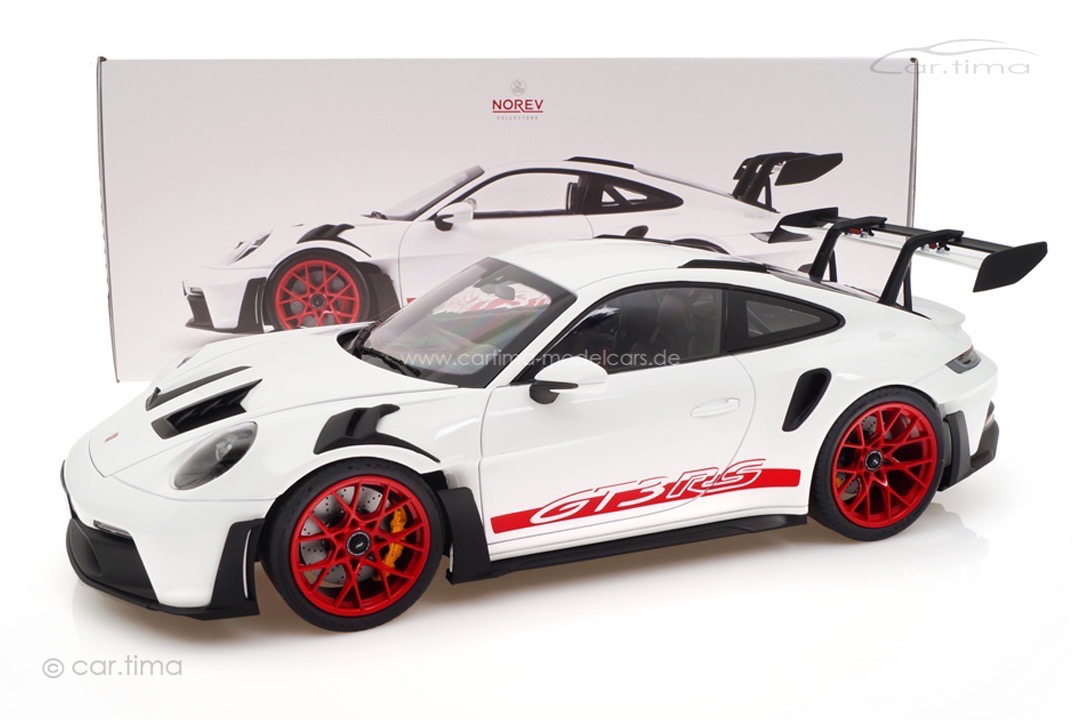 Porsche 911 (992) GT3 RS Weiß/Pyrorot Norev 1:12 127530